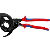 Knipex 95 32 320 Ratel-kabelsnijder Geschikt voor (striptechniek) Aluminium- en koperkabel, een- en meerdraads 60 mm 600 mm²