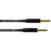 Cordial CCI 3 PP Jackplug Instrumenten Kabel [1x Jackplug male 6,3 mm - 1x Jackplug male 6,3 mm] 3.00 m Zwart