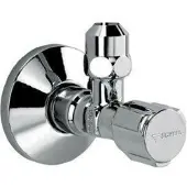 Bonfix hoekstopkraan 1/2" x 10 mm. Met roset
