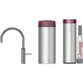 Quooker Fusion Round met COMBI+ boiler en CUBE reservoir 5-in-1-kraan gunmetal