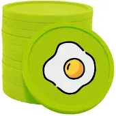 Combicraft ontbijt consumptiemunten lime groen - Ø29mm enkelzijdig bedrukt - 100 stuks