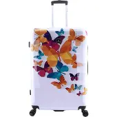 Saxoline Harde Koffer / Trolley / Reiskoffer - 76 cm (Large) - Butterfly Fun Print - Bedrukt / Large