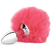 EasyToys Online Only Fox Tail Aluminum Plug - Roze
