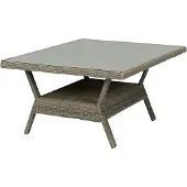 Intratuin Bijzettafel Samba Grijs 110 X 110 X 63 Cm