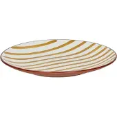 Pomax Mykonos plat bord D20.3cm geel