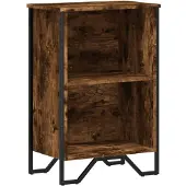vidaXL Boekenkast 50x31x74,5 cm bewerkt hout gerookt eikenkleurig