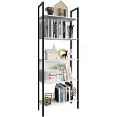 VCM Flakos5 wandkast 5 planken wit.