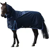 HORZE Glasgow Regendeken Hele hals, 400 gram, Dark Blue,