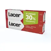 LACER Tandenpasta - - Antiplak Anticariës - 2x125ml - Volwassen - Gemengd