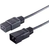 S-Impuls C19 - C20 stroomkabel voor UPS/PDU | 3x 1,50mm | zwart | 5 meter