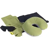 Cocoon - Travelset Ultralight - Kussen 19 x 18 x 8 cm, olijfgroen