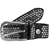 B.belt Riem 'Zoe' zwart / zilver