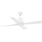 Faro Typhoon plafondventilator, stil, Ø 127 cm, zeewaterbestendig, wit / opaal, Woon-/ Eetkamer, metaal