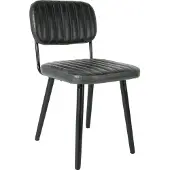 White Label Stoel Jake Worn Black
