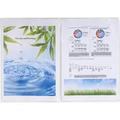 Exacompta Pak van 10 beschermhoezen - dubbel - PVC 20/100ste - A4 - Transparant - 5381E