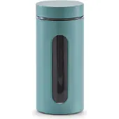 Zeller keuken Voorraadpot - met venster - eucalyptus groen - 1200 ml - D9.5 x 22cm
