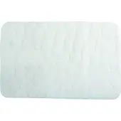 MSV Badkamerkleedje/badmat tapijt - kiezel motief - vloermat - wit - 50 x 80 cm - laagpolig - Badmatjes