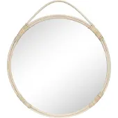 Ebuy24 Ronde spiegel met rotanrand - ø50cm
