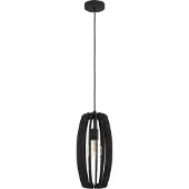 Eglo Zwarte hanglamp Bajazzara Ø 26cm