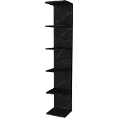 En.casa Wandplank Surahammar 180x34,5x30 cm marmer zwart