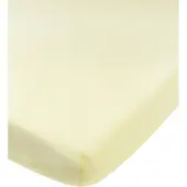 Meyco Home Uni hoeslaken eenpersoonsbed - soft yellow - 90x200cm