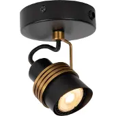 Lucide TUNDRAN - Plafondspot (Plafondlamp) - 1xGU10 - Zwart
