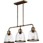 FEISS LED Hanglamp Hobson | 3X E27 Max 60W | Dimbaar | Aged Brass