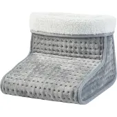 En.casa Elektrische voetenwarmer Bari 26x30x30 cm 100W grijs