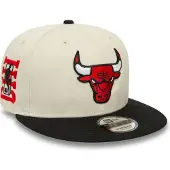 New Era Nba Logo 9fifty Chicago Bulls Cap Beige S-M Man