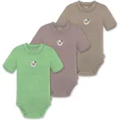 Normani Rompertje/body 'Tihoi' beige / groen / pink / wit