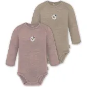 Normani Rompertje/body 'Auckland' bruin / gemengde kleuren / rosa