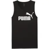 Puma Ess No. 1 Logo Mouwloos T-shirt Zwart XS