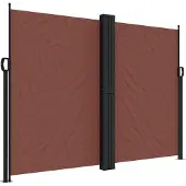 vidaXL Windscherm uittrekbaar 180x1000 cm bruin
