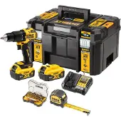 DeWalt accuklopboormachine set inclusief lamp DCZ100P2KT-QW