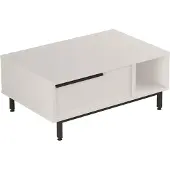 En.casa Salontafel Majaajoå 90x60x37,5 cm wit en zwart []
