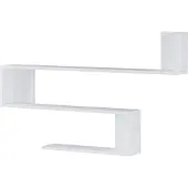En.casa Wandplank Kitee 120x14,5x71,5cm wit