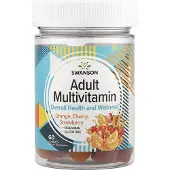 Swanson Health - Multivitaminen voor Volwassenen, Perzik, Sinaasappel &amp; Aardbei - 60 Gummies