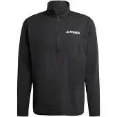 Adidas Functioneel shirt 'Multi Climacool 1/2 Zip Long Sleeve' zwart / wit