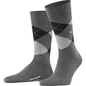 Burlington Sokken grijs / zwart