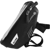 Avizar , Carbon Fietssteun voor Smartphone met Waterdichte Hoes, Zwart