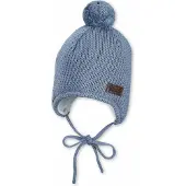 Sterntaler - Kid's Strickmütze Pompon - Muts 43 cm, blauw