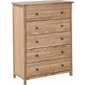 Beliani SALTON - Ladekast met 5 lades - Lichte houtkleur - Sassafras