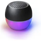 Boompods Getijde Ronde Luidspreker Soundflare Zwart (5 h, Oplaadbare batterij), Bluetooth luidspreker, Zwart