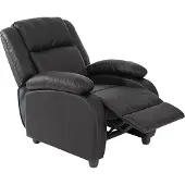 Mendler TV fauteuil Lincoln, kunstleer ~ zwart