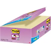 Post-It Super Sticky Notes 47,6 x 47,6 mm Kanariegeel 90 Vellen Voordeelpak 21 blokken + 3 GRATIS