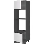 Vicco R-Line Magnetronkast – 60 cm J-vorm Wit