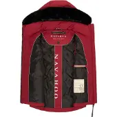NAVAHOO Bodywarmer 'Zimthäschen XIV' donkerrood / zwart