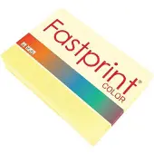 Quantore Kopieerpapier Fastprint A4 80gr geel 500vel | 5 stuks