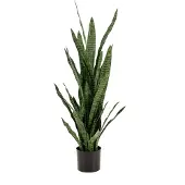 Huismerk Kunstplant Sansevieria Groen - 115 cm hoog