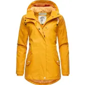 NAVAHOO Functionele jas 'Ocean Heart' geel / wit
